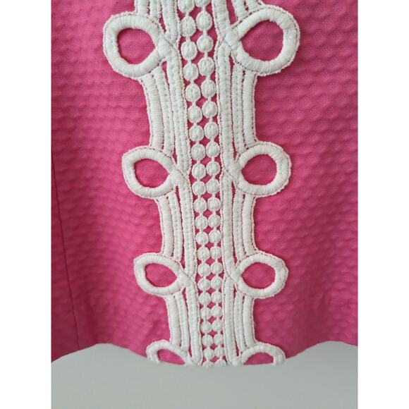 Lilly Pulitzer Sz 00 ANNABELLE Pink Sleeveless Halter Tank Top - Picture 6 of 8